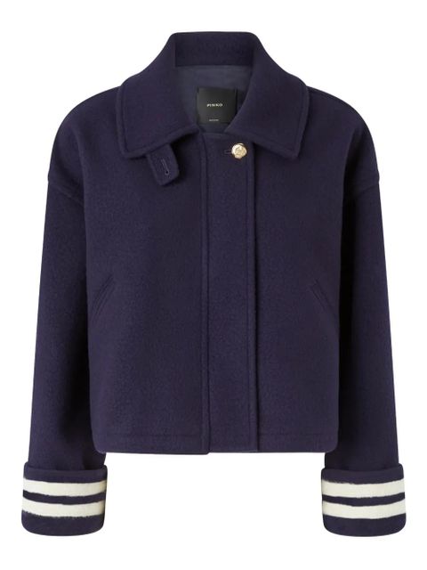 PINKO striped-cuffs jacket - Blue - zdjęcie produktu nr 1