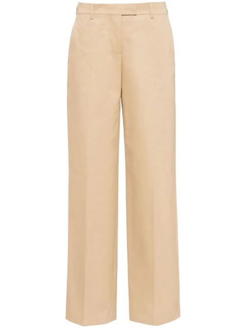 Miu Miu mid-rise straight leg chino trousers - Neutrals - zdjęcie produktu nr 1