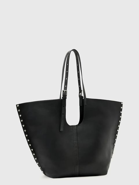 AllSaints torebka skórzana kolor czarny W591XD - zdjęcie produktu nr 2