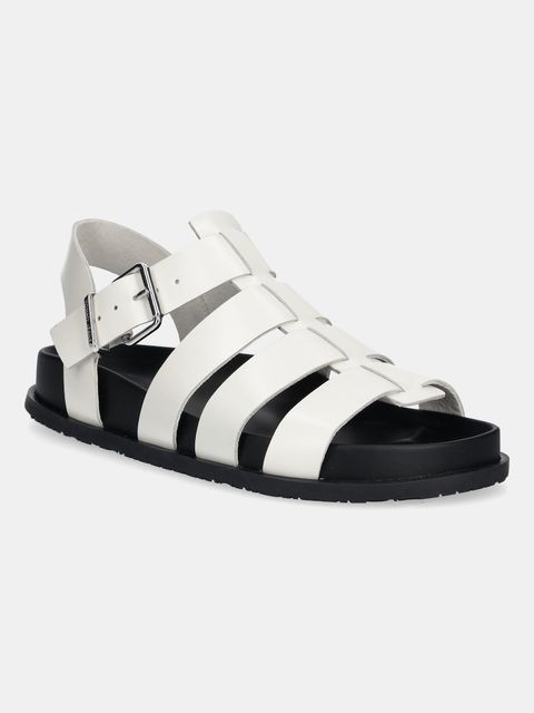 Tommy Jeans sandały skórzane TJW FISHERMAN PATENT SANDAL - zdjęcie produktu nr 2