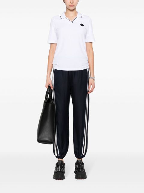Moncler logo-embroidered track pants - Blue
