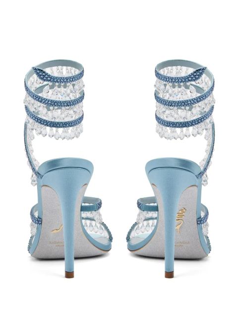 René Caovilla 105mm Chandelier sandals - Blue