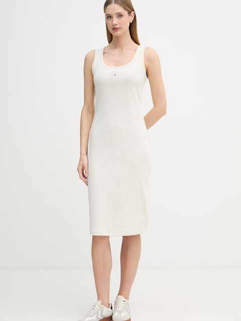 Calvin Klein Jeans sukienka bawełniana z elastanem - zdjęcie produktu nr 2