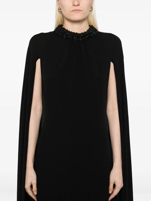TOM FORD cape design dress - Black