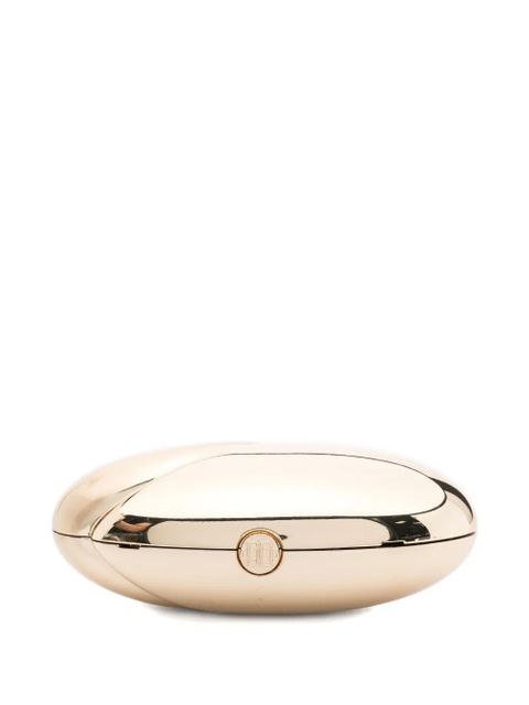 Simkhai Ameera metallic-effect oval clutch - Gold