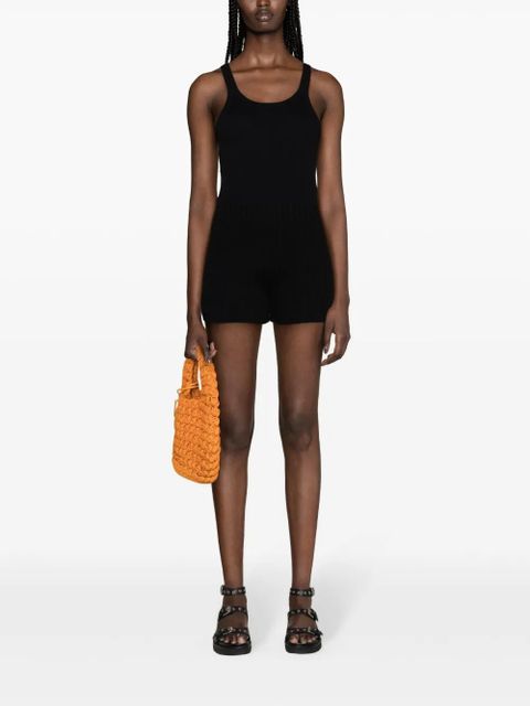 Alanui cashmere-blend knitted shorts - Black - zdjęcie produktu nr 2