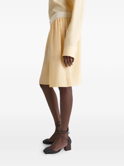 LEMAIRE button-front shorts - Yellow