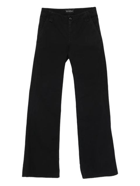 Balenciaga wide-leg cotton trousers - Black - zdjęcie produktu nr 1