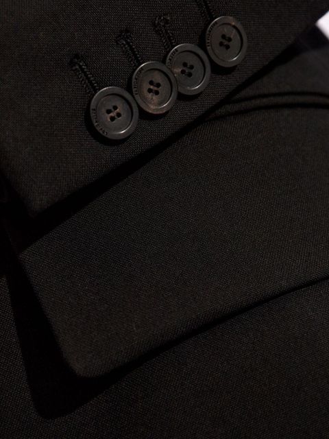 Balenciaga single-breasted wool blazer - Black