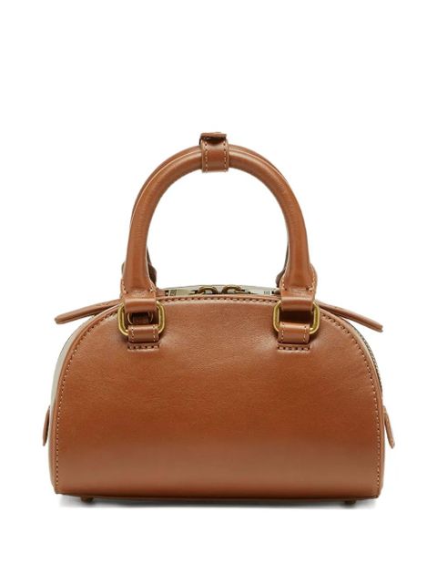 Diesel 1DR dome embossed oval logo crossbody bag - Brown