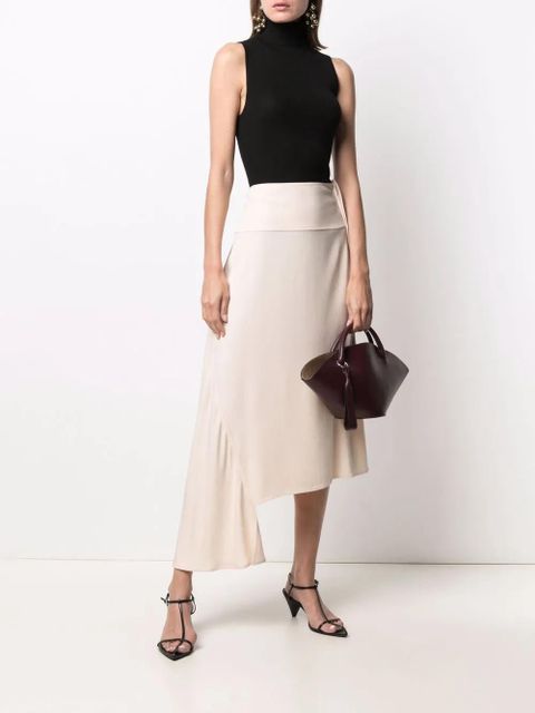 Jil Sander high-waisted asymmetric skirt - Pink - zdjęcie produktu nr 2