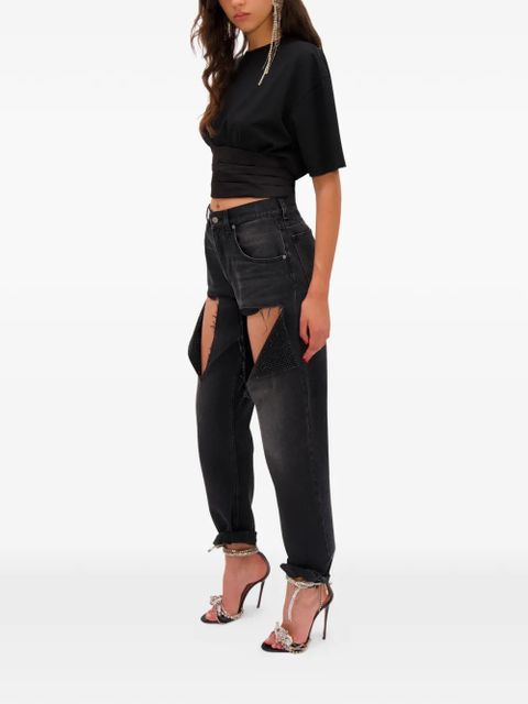 AREA tuxedo T-shirt - Black