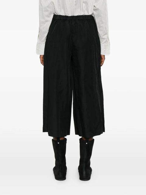 Comme Des Garçons elasticated-waist cropped trousers - Black