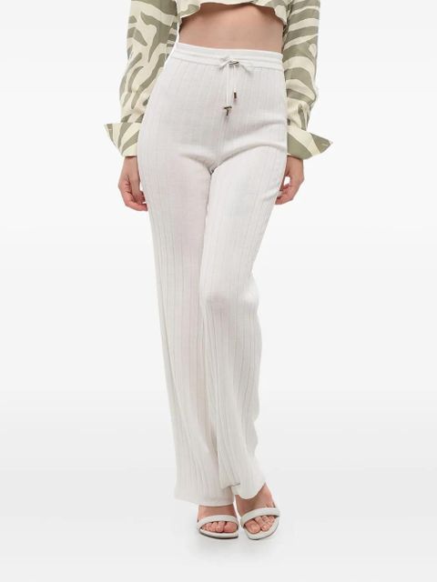Balmain ribbed elastic-waist trousers - 0FA - zdjęcie produktu nr 1