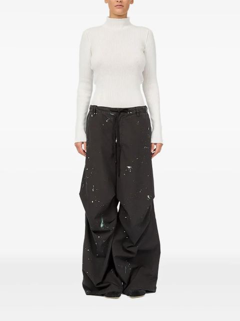 MM6 Maison Margiela paint-splatter trousers - Black