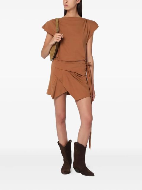 ISABEL MARANT wrap-effect top - Brown