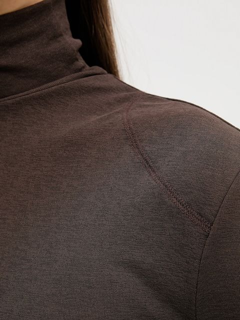 Nanushka bluzka damska kolor brązowy gładka NW25FWTP20577