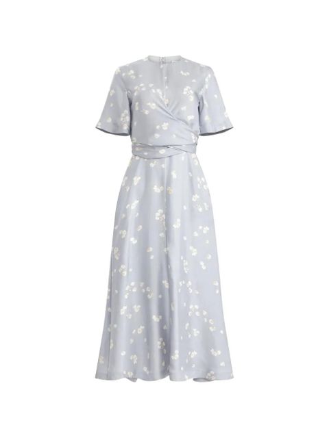 Altuzarra floral wrap midi dress - Blue - zdjęcie produktu nr 1