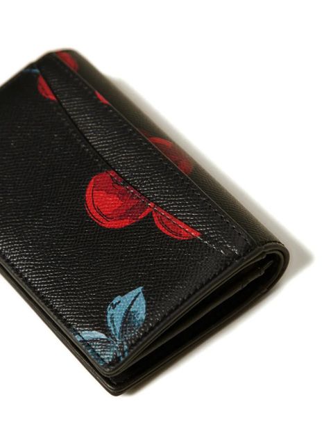 TWINSET cherry-print wallet - Black