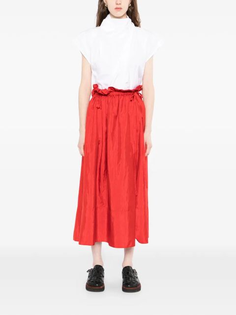 Jil Sander ruffled skirt - Red - zdjęcie produktu nr 2