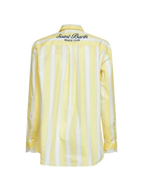 MC2 Saint Barth striped embroidered shirt - Yellow - zdjęcie produktu nr 2