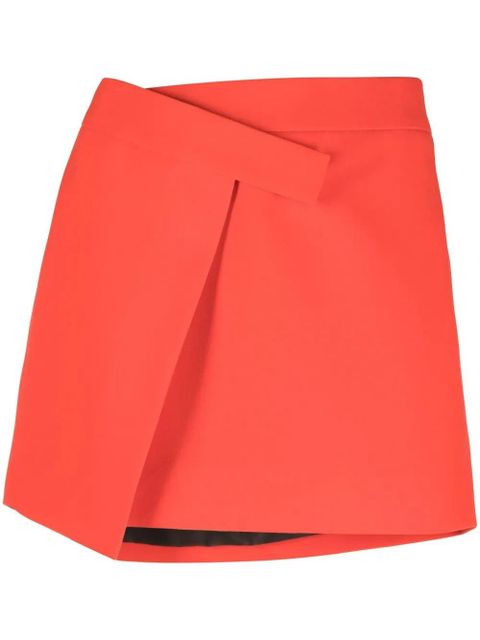 The Attico Cloe asymmetric miniskirt - Red - zdjęcie produktu nr 1