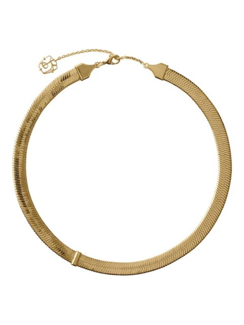 Burberry check-print chain necklace - Gold