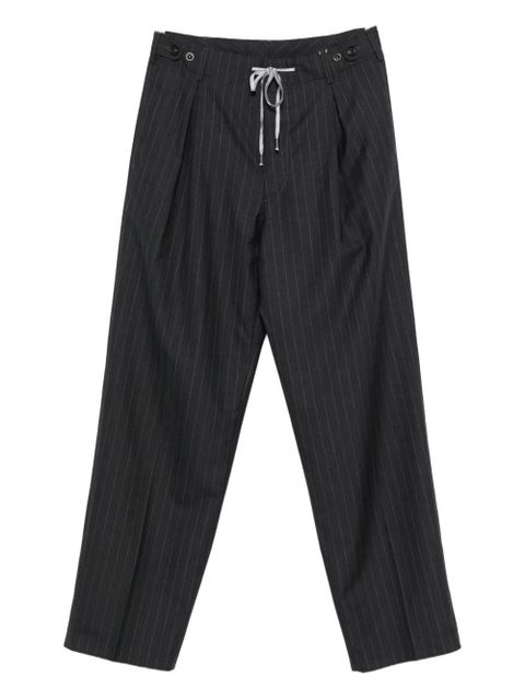 Maison Margiela pinstripe drawstring trousers - Grey - zdjęcie produktu nr 2