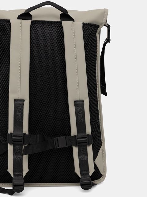 Rains plecak 14320 Trail Rolltop Backpack kolor zielony duży gładki 14320