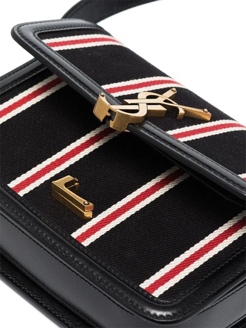 Saint Laurent Solferino canvas satchel - Black