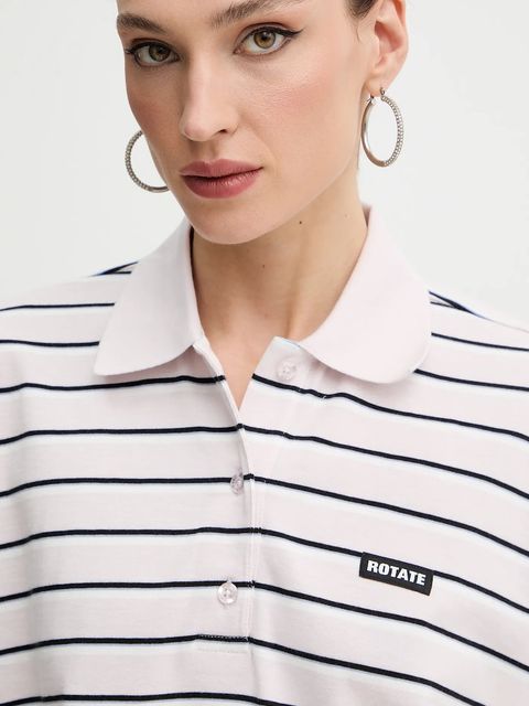 Rotate polo bawełniane kolor fioletowy 1153241810