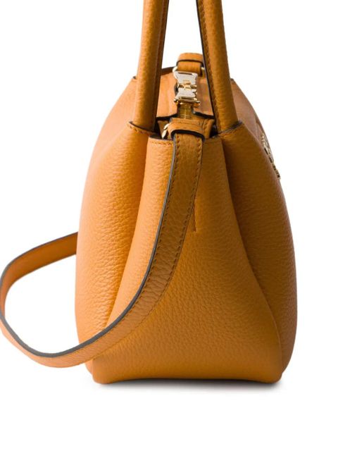 Prada mini leather tote bag - Brown