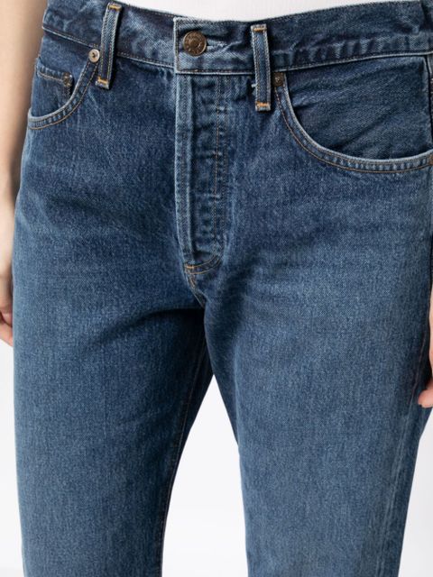 AGOLDE high-rise cropped jeans - Blue