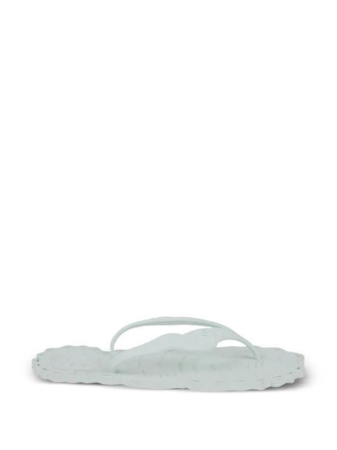 ZIMMERMANN scalloped-edge embossed flip-flops - Blue - zdjęcie produktu nr 1