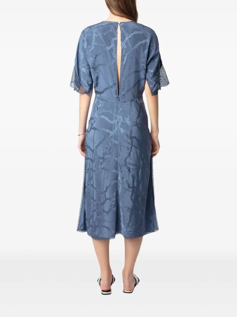Zadig&Voltaire Rey midi dress - Blue