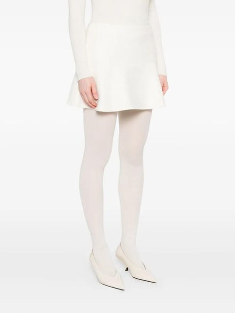 Gucci ruffled mini skirt - White