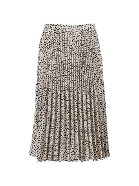 Max Mara Gonna Legno pleated polka dot skirt - Neutrals - zdjęcie produktu nr 1