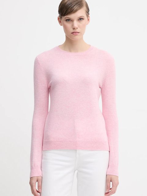 United Colors of Benetton sweter wełniany damski kolor różowy lekki 1002D1K01 - zdjęcie produktu nr 1