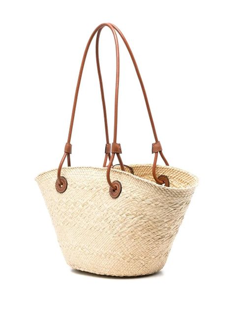 LOEWE Anagram woven basket bag - Neutrals