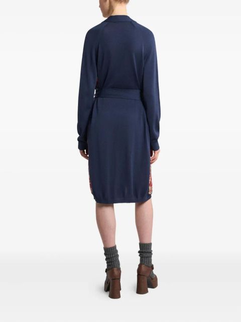 ETRO paisley-print silk-blend cardigan - Red