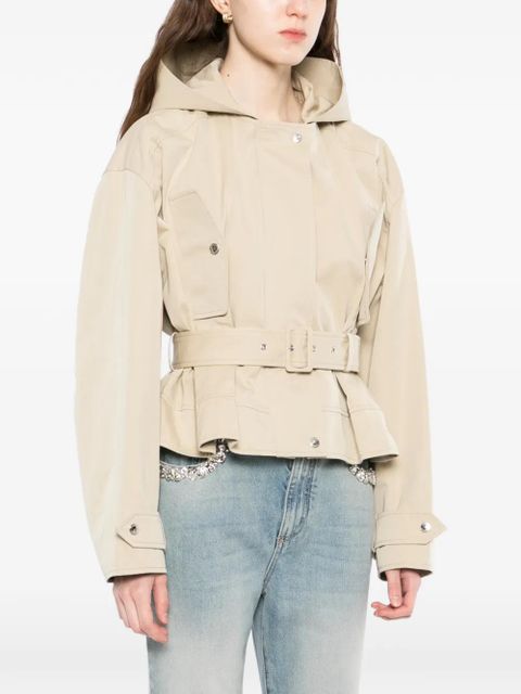Alexander McQueen belted peplum jacket - Neutrals
