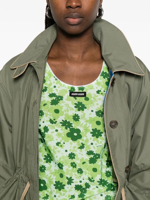 Miu Miu floral-print top - Green