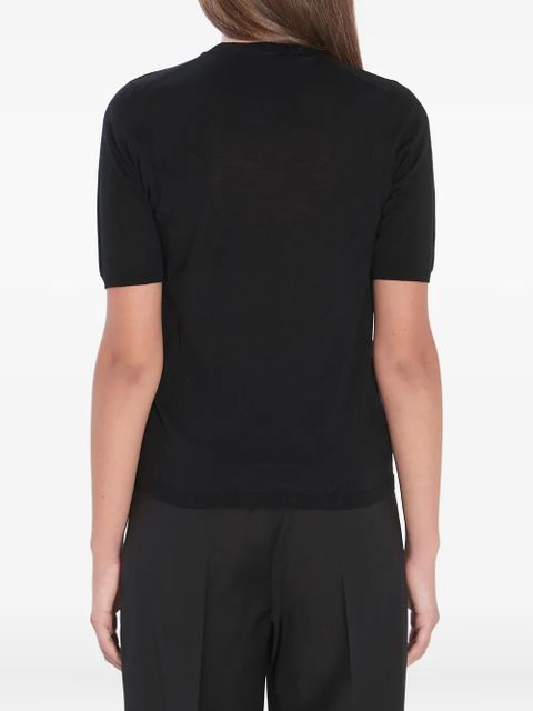 Max Mara ribbed wool T-shirt - Black - zdjęcie produktu nr 2