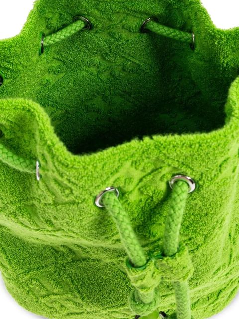 Tory Burch mini T Monogram Terry bucket bag - Green