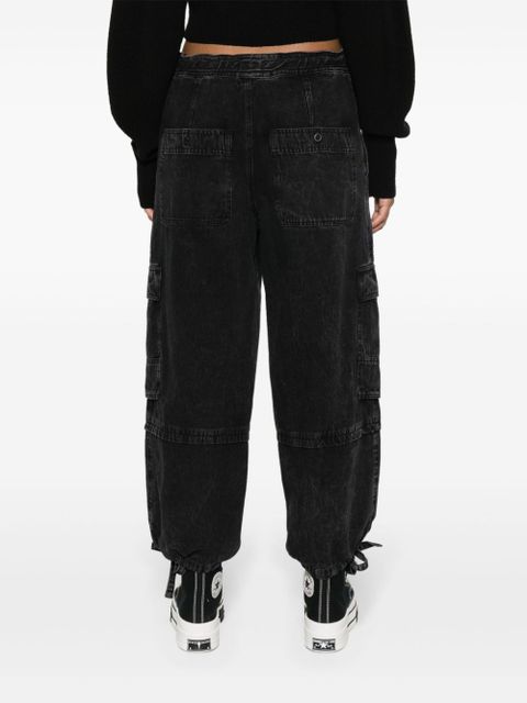 MARANT ÉTOILE Ivy cropped cargo jeans - Black