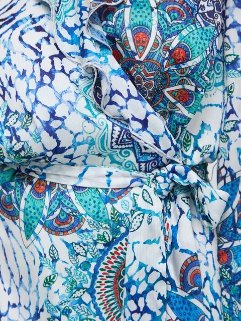 Marciano by Guess sukienka MINA kolor niebieski maxi rozkloszowana 4GGK11 9739Z