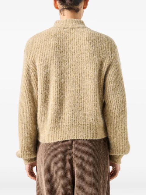 American Vintage East long-sleeve buttoned cardigan - Neutrals