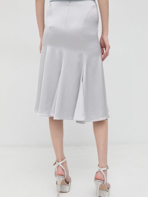 Trussardi spódnica kolor szary midi rozkloszowana - zdjęcie produktu nr 2