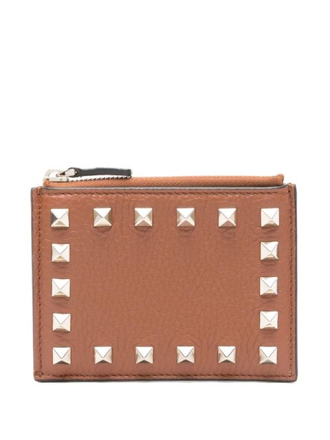 Valentino Garavani Rockstud leather wallet - Brown - zdjęcie produktu nr 1