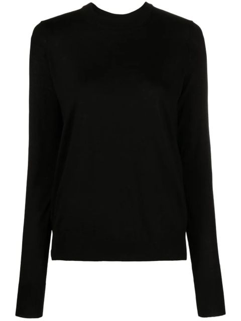 Zadig&Voltaire Emma asymmetric rear-slit wool jumper - Black - zdjęcie produktu nr 1